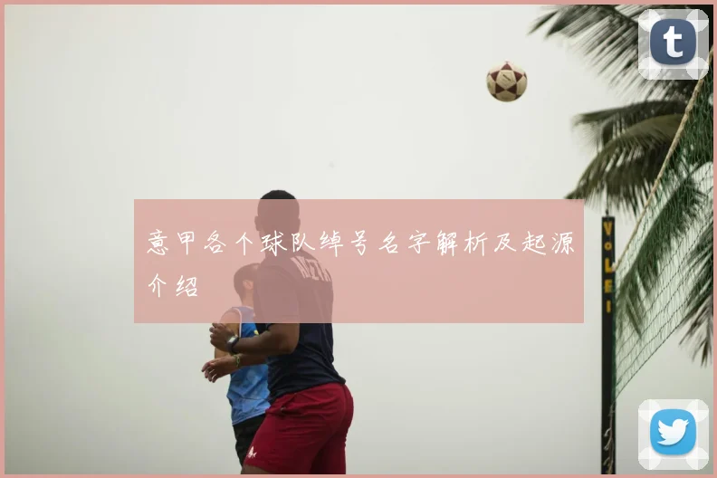 意甲各个球队绰号名字解析及起源介绍