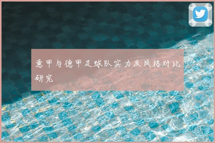 意甲与德甲足球队实力及风格对比研究